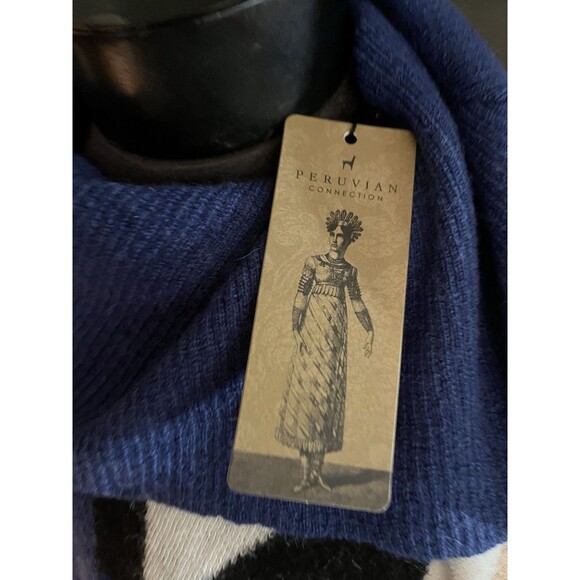 Peruvian Connection Baby Alpaca Wool Roll Neck Baluran Poncho Cape Shawl $369 - Picture 3 of 9